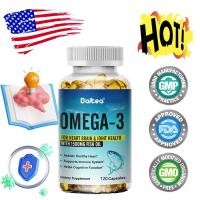 ราคา Omega 3 Fish Oil 1500 Mg Softgels อาหารเสริมน้ํามันปลา การสนับสนุนสุขภาพสมองและหัวใจ EPA DHA (25482470026)