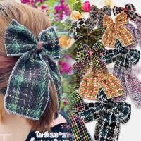 ราคา กิ๊บโบว์ผ้าทวิต กิ๊บโบว์กำมะหยี่ กิ๊บติดผมทรงโบว์หลากสี (4854804651)