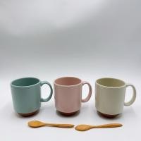 ราคา ขายดี แก้วกาแฟ เซรามิกสีพาสเทล 3 สี ก้นน้ำตาล 8 ออนซ์ (25811424973)