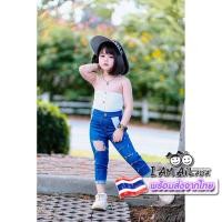 ราคา MS11 พร้อมส่ง ชุดเด็กผู้หญิง เสื้อเกาะอกสีขาวแต่งกระดุมด้านหน้า ผ้ายืดนิ่ม (14322850561)