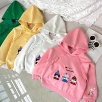 ราคา ขายร้อน เด็ก คลุมด้วยผ้า เสื้อกันหนาวสาวการ์ตูนสบายๆปักลูกไม้เสื้อแขนยาว (28406450416)