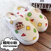 ราคา พร้อมส่ง รองเท้าแตะ ผ้าฝ้าย พื้นหนา กันลื่น ลายการ์ตูนชินจัง เหมาะกับใส่ในบ้าน และฤดูหนาว สําหรับผู้หญิง (25201487384)