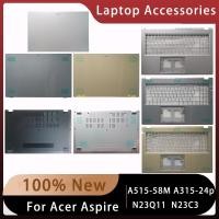 ราคา ใหม่สําหรับ Acer Aspire A515 58M A315 24p N23Q11 N23C3 Replacemen แล็ปท็อปอุปกรณ์เสริม Lcd ปกหลัง Palmrest ด้านล่างพร้อมโลโก้ (26756342400)
