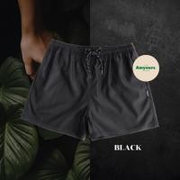 ราคา amyours on the beach กางเกงว่ายน้ำชาย รุ่น Men s easy สีดำ มีไซส์ (12327863457)