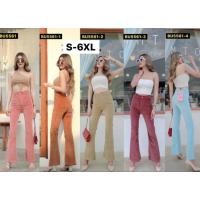 ราคา กางเกงยีนส์ขาม้าผ้าลูกฟูกแท้ร่องหนาผ้ายืดเอวสูง (21463922132)
