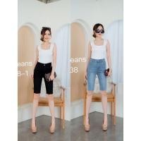 ราคา กางเกงยีนส์ขาสั้น 3 ส่วนป้ายGD 5638 ผ้ายืดเอวสูง (19047794264)