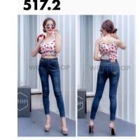 ราคา กางเกงยีนส์ขาเดฟ ป้ายWOWมาใหม่ เป็นผ้ายืดเอวสูง ทรงสวยมาก (6506633574)