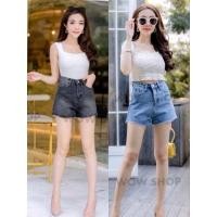 ราคา 801กางเกงยีนส์ขาสั้น งานป้ายWOWเป็นผ้าไม่ยืด งานจริงสวยมาก (3405735957)