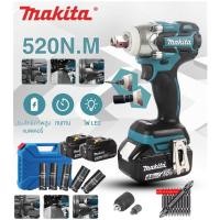 ราคา Makitaบล็อกแบต 259V ประแจไฟฟ้า แบต Li ion 2ก้อน บล็อกไฟฟ้า บล็อคไร้สาย แถมแบต 520 N M ประแจไฟฟ้า (28156992039)