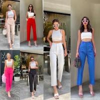 ราคา Lupinta high waist pantsกางเกงทำงาน7ส่วนตะขอ (21582674832)