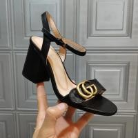 ราคา GUCCI กุชชี่ คุณภาพสูง 2023 รองเท้าแตะส้นสูงใหม่ GG รองเท้าแตะส้นสูงหนังแท้ส้นสูงสไตล์ทองรองเท้าแตะส้นสูงการค้าต่างประเทศส้นสู (28605296738)