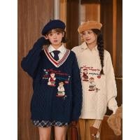 ราคา วฤดูหนาวรูปแบบใหม่อุตสาหกรรมหนักบิดอังกฤษกระโหลกสไตล์คอวีเสื้อกันหนาวโมริผู้หญิงสวมใส่เสื้อกันหนาวเสื้อสวมหัวสวมใส่ภายในผู้หญิงแฟชั่นอินสไตล์ชาแนล (29006582196)