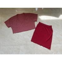 ราคา ส่งต่อ set 2ชิ้น ผ้าไหมพรม ผ้ายืด ไซส์ sml สภาพดีมาก ไม่มีตำหนิ (9837706375)