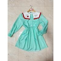 ราคา ส่งต่อ เดรสฟรีไซส์ คอปกกะลาสี งานป้าย POP UP ทรง สี ตามภาพ (23620362184)