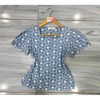 ราคา ส่งต่อ เสื้อไหมพรมแต่งระบาย ผ้าไม่หนา งานผูกเชือก สีกะปิอ่อนๆ ยืดได้เยอะ อกได้ถึง 36 งานป้าย MNG (21889910438)