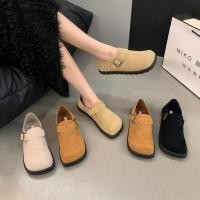 ราคา Bashamm Art Retro เวอร์ชั่นเกาหลีของแท้หนัง Big Toe Birkenstock รองเท้าผู้หญิงรองเท้า Mary Jane รองเท้าหนังขนาดเล็กสบายสบายๆน่าเกลียดน่ารักรองเท้า (29355420932)
