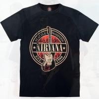 ราคา วง Nirvana Rock แขนสั้นคอกีตาร์หลวมพิมพ์เสื้อยืดฮิปปี้ (29456962100)