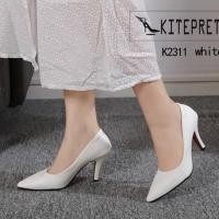 ราคา รองเท้าส้นเข็มสูง 3 นิ้วสีขาว K2311 มีไซส์35 43 (21444693610)