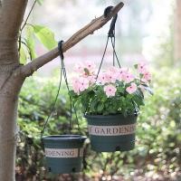 ราคา กระถางต้นไม้แบบแขวน ตัวกระถางต้นไม้เป็นสีเขียว พิมพ์ลาย Gardening (19371332017)