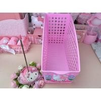 ราคา ตะกร้าเก็บเอกสารกล่องเก็บเอกสารคิตตี้ตะกร้าคิตตี้สีชมพู (9915468399)