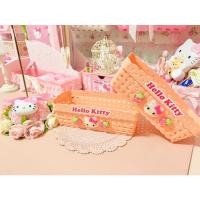 ราคา ตะกร้าใส่ของกล่องใส่ของคิตตี้สีชมพู (3372236913)