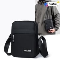 ราคา Tagtap กระเป๋าสะพายข้าง กระเป๋าสะพายผ้าไนลอนสีเทาสีน้ําเงินสีดํา ธุรกิจลําลองและแฟชั่น Retro Bag (29656641262)