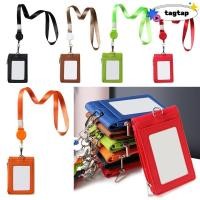 ราคา Tattap ID Lanyard ป้ายชื่อหนัง PU พร้อมสายโซ่คล้องคาราบิเนอร์สไตล์ (28806125592)