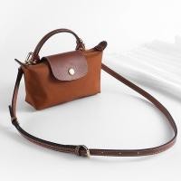ราคา กระเป๋า Longchamp ใหม่พร้อมสายรัด Mini Punch free สายคล้องไหล่หนังแท้ชุด Transformation กระเป๋าสะพายข้างอุปกรณ์เสริม (28504142605)