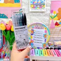 ราคา ปากกาMonami plus pen3000 เซ็ทโทนสีเทาดำ (14964702886)