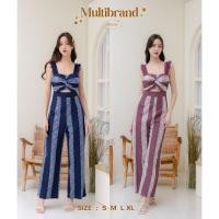ราคา Iงานป้าย Multibrand 204 S XL ป้ายแท้ มี 4 ไซส์ จั๊มสูทขายาว ลายทาง เว้าเอว (23545085128)