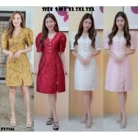 ราคา Iงานป้าย Fairyangel 7146 S 3XL ป้ายแท้ มี 6 ไซส์ ชุดเดรสสั้นผ่าหน้า แต่งกระดุมมุก (10200524566)