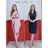 ราคา Iงานป้าย FairyAngel 1116 S XL ป้ายแท้ มี 4 ไซส์ ชุดเดรสสั้นปกสูท กระโปรงปาดหน้า (18603035049)