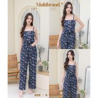 ราคา Iงานป้าย Multibrand 5016 S XL ป้ายแท้ มี 4 ไซส์ จั๊มสูทขายาว สายเดี่ยว ลายดอกน่ารักมากค่า (17895149733)