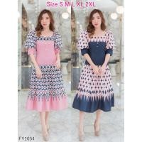 ราคา Iงานป้าย Fairyangel 1054 S 2XL ป้ายแท้ มี 5 ไซส์ ชุดเดรสยาวคอเหลี่ยม แต่งกระดุมหน้า (3368984008)