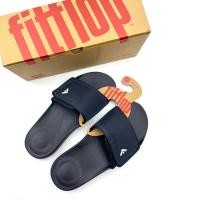 ราคา Fitflop รองเท้าแตะผู้ชาย Iqushion Mens Adjustable Water Resistant Slides สีกรม 41 (25522542920)