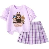ราคา ชุดเซ็ทเด็กลายสุดฮิต งาน2ชิ้น เสื้อแขนตุ๊กตา กระโปรงพลีทลายสก๊อต (27855252687)