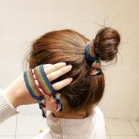 ราคา เชือกผูกผมเพศหญิง ที่เรียบง่าย สีรุ้งสีแดง วงกลม สไตล์เกาหลี ins ผมยางรัดผม หางม้า (5740195908)