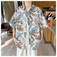 ราคา ผู้ชายฮาวายผู้หญิงเสื้อชายหาดฮาวาย Jepun lelaki bunga pantai retro baju pendek ญี่ปุ่นเสื้อฮาวายผู้ชาย (27300186943)