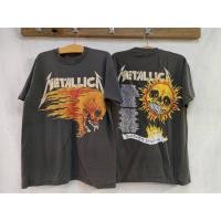ราคา เสื้อลายเมทัลโหลกไฟ ป้ายMetallica (24803323129)