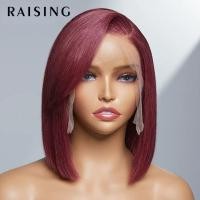 ราคา วิกผมบ๊อบตรง ผมบ๊อบสั้น ลูกไม้ สีโปร่งใส สําหรับผู้หญิง (23357760908)