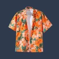 ราคา เสื้อเชิ้ตแขนสั้นสไตล์เกาหลีฮาวายผู้ชายเสื้อลําลองแฟชั่นผู้ชายท็อปส์ฤดูร้อนผู้ชายเสื้อวันหยุด (29103151653)