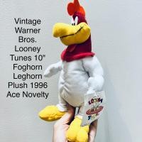 ราคา ตุ๊กตา ไก่แจ้ Vintage Warner Bros Looney Tunes ขนาด10 Foghorn Leghorn Plush 1996 Ace Novelty งานสะสม หายาก ป้ายห้อย (20792986004)