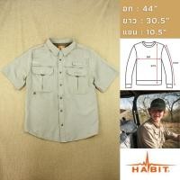 ราคา เสื้อเดินป่า ท่องเที่ยว ผ้าแห้งไว อก 44 Brand Habit มือสองสภาพดี (29606540626)