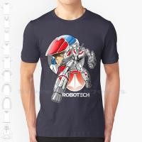 ราคา Space Robo War Cool Design เสื้อยืดอินเทรนด์ Tee Macross Rick Hunter (27707179697)