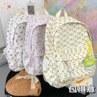 ราคา พร้อมส่ง กระเป๋าเป้สะพายหลัง กระเป๋านักเรียน พิมพ์ลายดอกไม้ สไตล์เกาหลี ญี่ปุ่น สําหรับผู้หญิง (20575627154)