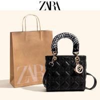 ราคา Zara กระเป๋าสะพายไหล่ กระเป๋าถือ อเนกประสงค์ แต่งสายโซ่คล้อง สําหรับสตรี 2022 (22925534826)