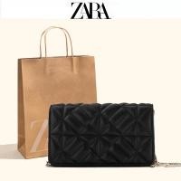 ราคา กระเป๋าสะพายไหล่ ZARA ทรงสี่เหลี่ยม แต่งสายโซ่คล้อง ขนาดเล็ก สีดํา แฟชั่นฤดูใบไม้ร่วง สําหรับผู้หญิง (20272041064)