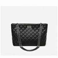 ราคา Zara Womens Checkered Chain Tote Bag New Large Capacity Commuter Single Shoulder Crossbody Bag (27804041983)