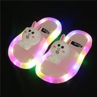 ราคา รองเท้าเด็กมีไฟ รองเท้าแตะเด็กผู้หญิงส่องสว่าง LED กันลื่นเด็กทารกน่ารัก (7746863093)