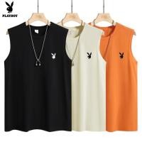 ราคา Casual Sleeveless Waistcoat Cotton Vest New Sports PlayboyTT shirt Men s Clothing Loose Men s Trendy Summer MM7Y (29007196252)